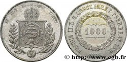 BRÉSIL 1000 Reis Empereur Pierre II 1858 