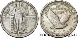 ÉTATS-UNIS D&nbsp;AMÉRIQUE 1/4 Dollar Liberty 1918 Philadelphie