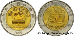 CHINE 10 Yuan 50e anniversaire de la République populaire de Chine : feux d’artifice au dessus du Temple du ciel à pékin / ‘50’ survolé par des colombes 1999 Shenyang