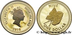 NIUÉ 1 Dollar Elisabeth II / Feuille de Taro 2010 