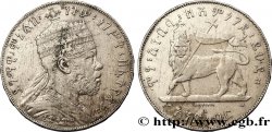 ETHIOPIA 1 Birr Menelik II EE1889 1897 Paris VF 