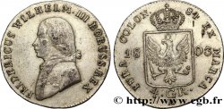 GERMANY - PRUSSIA 1/6 Thaler (4 Groschen) Frédéric-Guillaume III 1803 Berlin