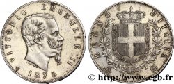 ITALIE 5 Lire Victor Emmanuel II 1875 Milan