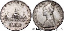 ITALY 500 Lire “caravelles” 1958 Rome XF 