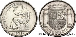 ESPAGNE 1 Peseta République Espagnole 1933 Madrid