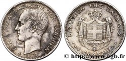 GREECE 1 Drachme Georges Ier 1873 Paris VF 