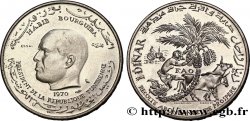 TUNISIE Essai de 1 Dinar Habib Bourguiba type FAO 1970 Paris