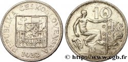 TSCHECHOSLOWAKEI 10 Korun alégorie du travail 1932  fST 