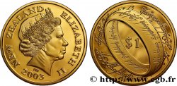 NEW ZEALAND 1 Dollar Proof  “Seigneur des anneaux” 2003  MS 