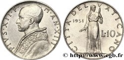 VATICAN AND PAPAL STATES 10 Lire Pie XII an XIII 1951  MS 