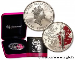 TUVALU 1 Dollar 50e anniversaire de Barbie 2009 Perth MS 