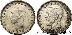 ROMANIA 1 Leu 40e anniversaire de règne du roi Charles Ier 1906 