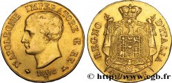 ITALIE - ROYAUME D&nbsp;ITALIE - NAPOLÉON Ier 40 Lire 1808 Milan TTB 