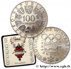 AUSTRIA 100 Schilling J.O. d’hiver d’Innsbruck 1976 1974  MS 