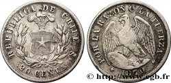 CHILE
 20 Centavos condor 1870 Santiago