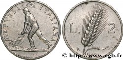ITALY 2 Lire laboureur 1950 Rome - R
