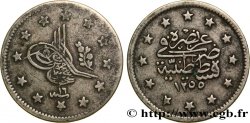 TURCHIA 2 Kurush au nom de Abdul Mejid II AH1255 an 20 1857 Constantinople