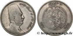 ÉGYPTE 10 Piastres Roi Fouad de profil AH1341 1923 Heaton - H TB 