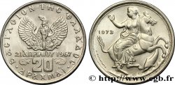 GREECE 20 Drachmes Phénix et soldat / Séléné 1973  MS 