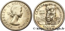 KANADA 1 Dollar Elisabeth II / Colombie Britannique 1958 