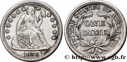 ESTADOS UNIDOS DE AMÉRICA 1 Dime (10 Cents) Liberté assise 1859 Nouvelle-Orléans