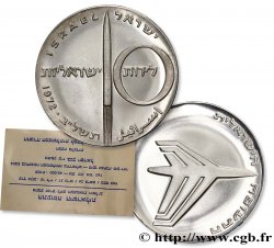 ISRAËL 10 Lirot 24e anniversaire de l’indépendance - Aviation Israélienne JE5730 1972 