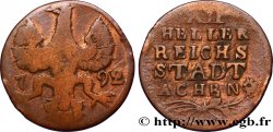 GERMANY - AACHEN 12 Heller ville de Aachen aigle 1792  VF 