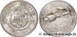 LIBERIA 20 Dollars Proof mission Apollo 18 - Soyouz 19 2000 