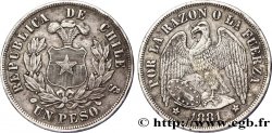 CHILE
 1 Peso Condor 1881 Santiago