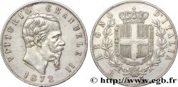 ITALY 5 Lire Victor Emmanuel II 1872 Rome