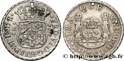 MEXICO 2 Reales Ferdinand VI d’Espagne 1751 Mexico