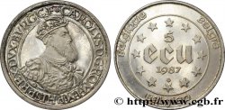 BELGIUM 5 Ecu Charles Quint 1987 