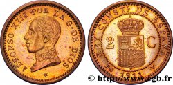 ESPAGNE 2 Centimos Alphonse XIII 1911 Madrid