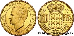 MONACO Essai de 20 Francs prince Rainier III 1950 Paris