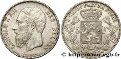 BELGIQUE 5 Francs Léopold II tranche A 1870 