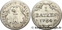 SCHWEIZ - STADT BASEL 1 Batzen 1764 Bâle fVZ 
