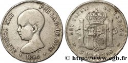 ESPAGNE 5 Pesetas 1888 Madrid