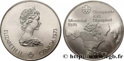 CANADA 5 Dollars JO Montréal 1976 carte de l’Amérique du Nord 1973 