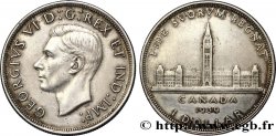 CANADA 1 Dollar Georges VI / visite royale au parlement 1939  XF 