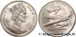 ÎLE DE MAN 1 Crown Elisabeth II / séries avions de la seconde guerre mondiale : l’avion de chasse Hawker Hurricane 1995 