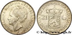 NETHERLANDS 2 1/2 Gulden Wilhelmina 1932  XF 