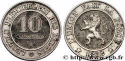 BELGIUM 10 Centimes lion 1862  AU 