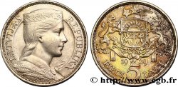 LATVIA 5 Lati 1929  XF 