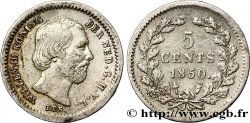 NETHERLANDS 5 Cents Guillaume III 1850 Utrecht