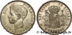 ESPAGNE 5 Pesetas Alphonse XIII 3e type 1898 Madrid TTB+ 