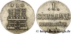 GERMANY - HAMBURG FREE CITY 1 Schilling 1851 