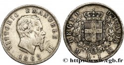 ITALIA 1 Lire Victor Emmanuel II 1863 Milan