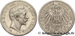 GERMANY - PRUSSIA 5 Mark Guillaume II 1894 Berlin XF/AU 
