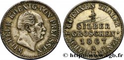 GERMANY - PRUSSIA 1/2 Silbergroschen Guillaume Ier 1867 Berlin