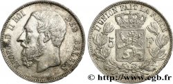BELGIQUE 5 Francs Léopold II  1868 